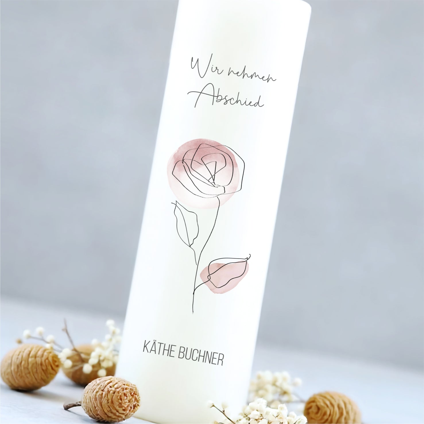 Gedenkkerze | Rose