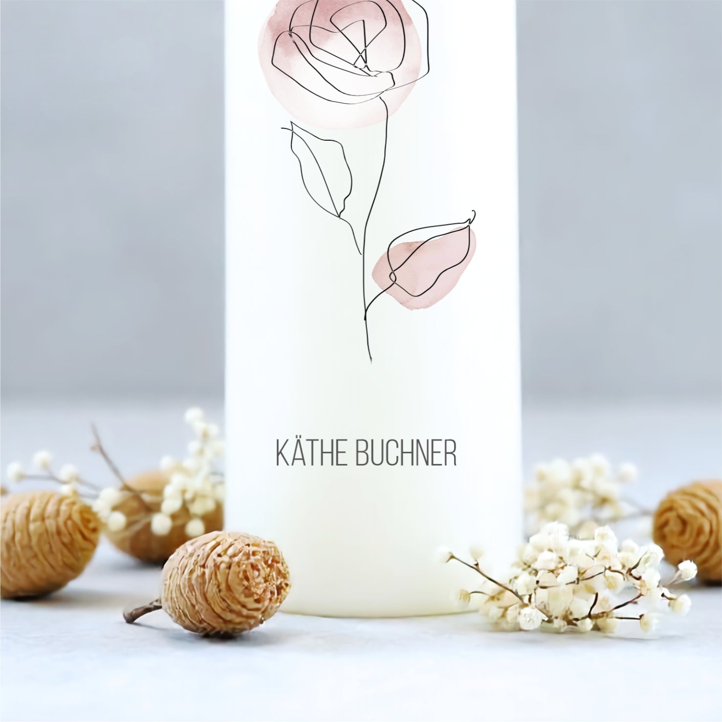 Gedenkkerze | Rose